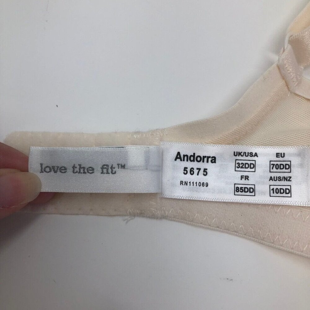 Panache Andorra Full Cup Bra Size 32DD Pearl Ivory - Picture 8 of 9